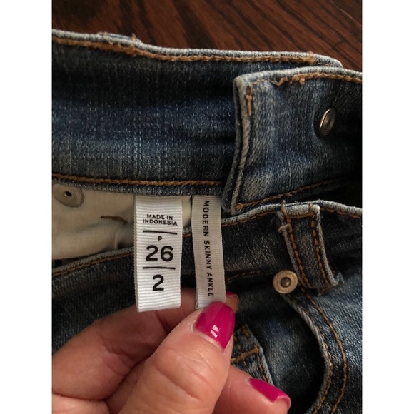 Loft modern skinny ankle jeans w/ stretch - Picture 5 of 5